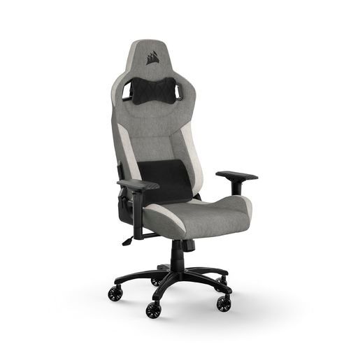 CORSAIRT-3RUSHV2Grey/White2023新モデルゲーミングチェアオフィス/デスクチェアゲーム用リクライニングパソコンチェアPUレザー