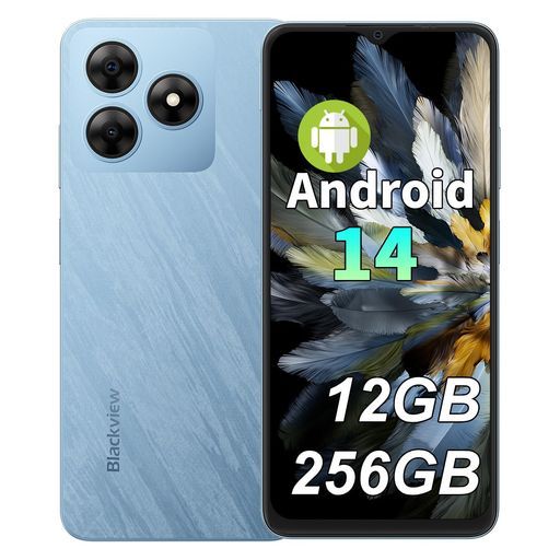 BlackviewWAVE8SIMフリースマホ本体4G6.56インチHD+大画面12GB+256GB2TB拡張可能13MP+8MPデュアルカメラAndroid145000mAh大容量