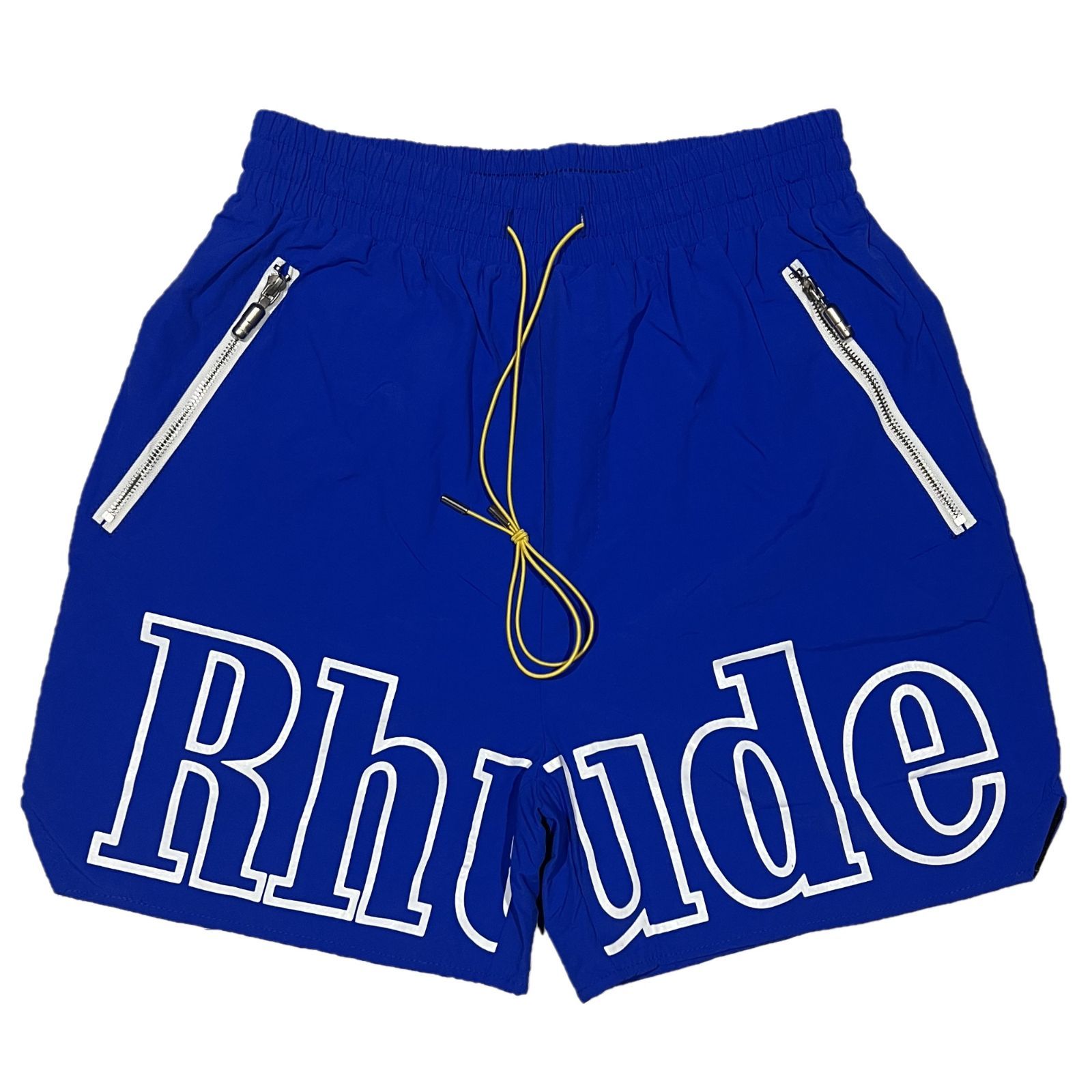 RHUDE ルード ウォッシュデザイン RHロゴ ショートパンツ ブルー 16,485円