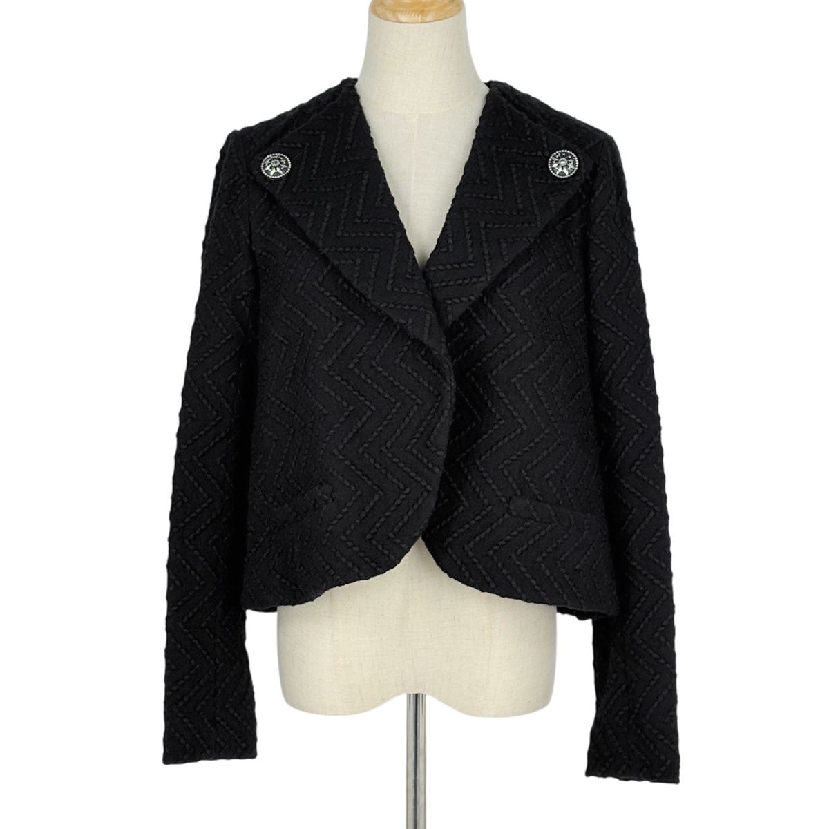 シャネル CHANEL ジャケット 09A ショート丈 アウター その他ジャケット ウール ブラック レディース 【中古】 108,900円