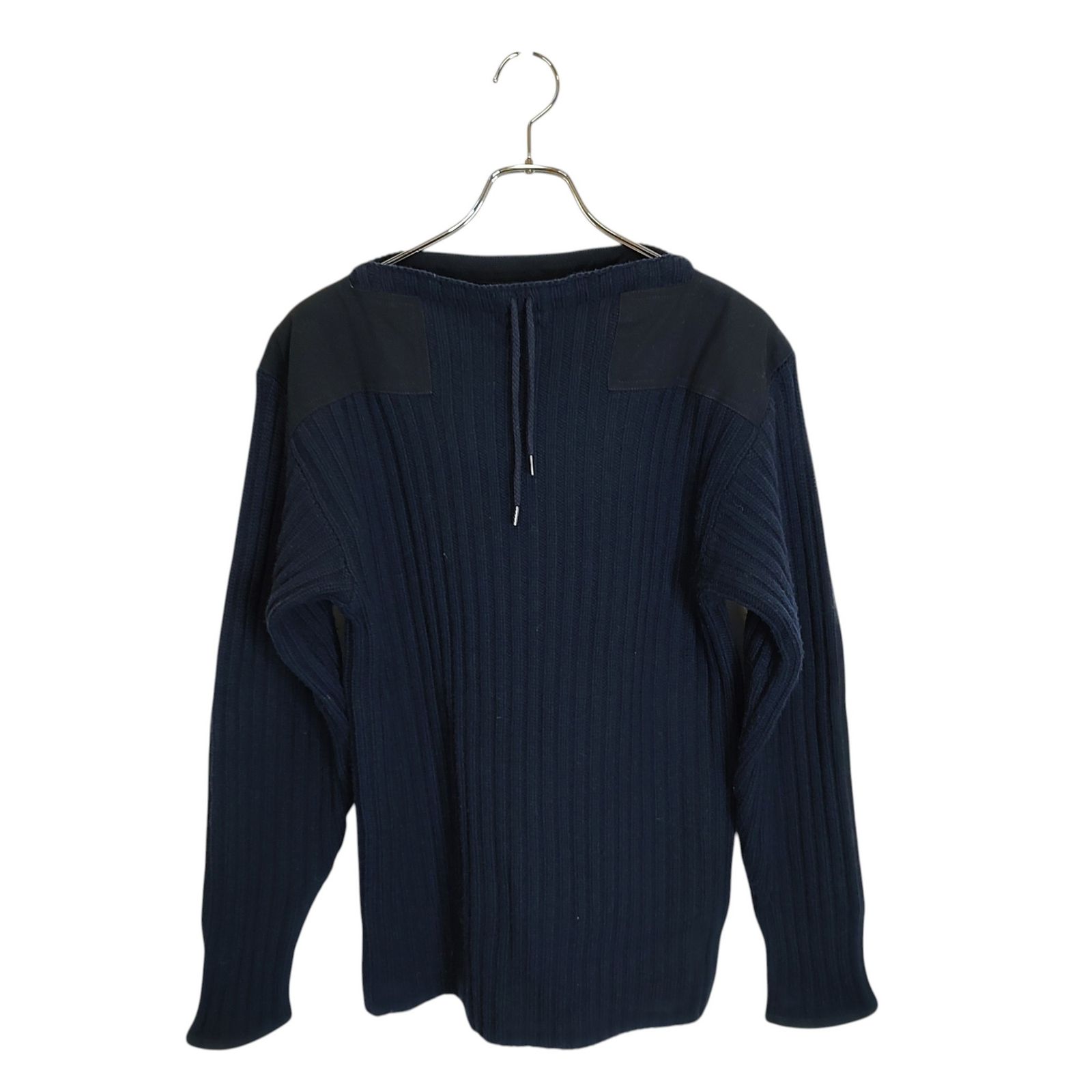 N.Peal エヌピール × 007 Army Sweater NTTD ウール カシミヤ リブド アーミー ニット セーター NPG0007526 M ネイビー メンズ