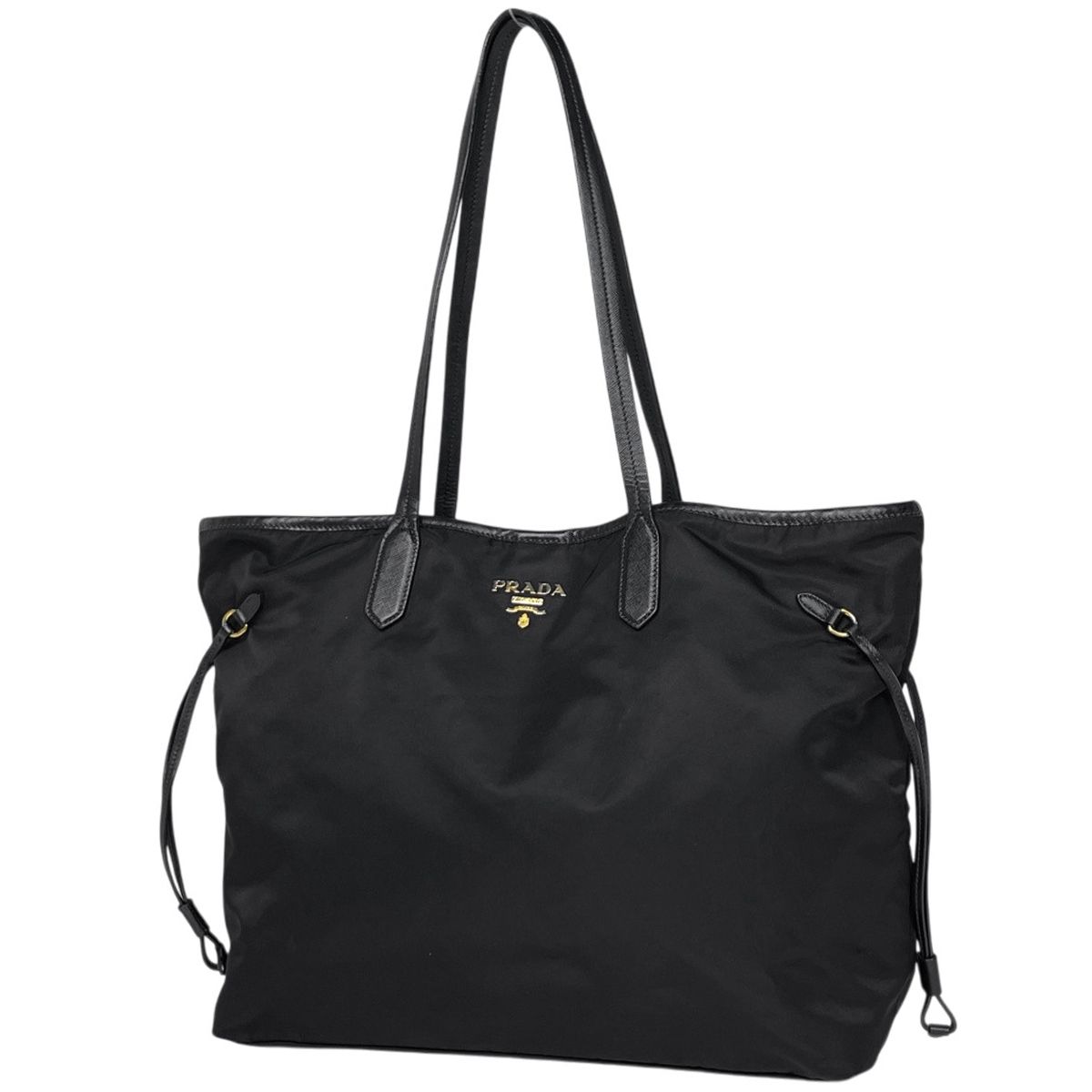 プラダ PRADA ロゴ トートバッグ ナイロン ネロ(ブラック) レディース 【中古】