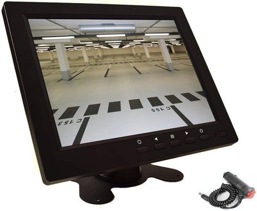 8インチモニターCCTVLCD小型モニター4:3IPSスクリーンディスプレイ、VGAHDMIAVBNC内蔵スピーカーUSBメディアプレーヤー、自動ホ