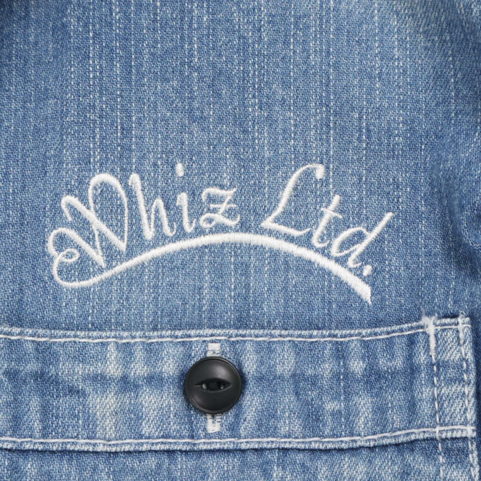 WHIZ LIMITED ウィズリミテッド 春夏☆ 半袖 デニム ロゴ刺繍