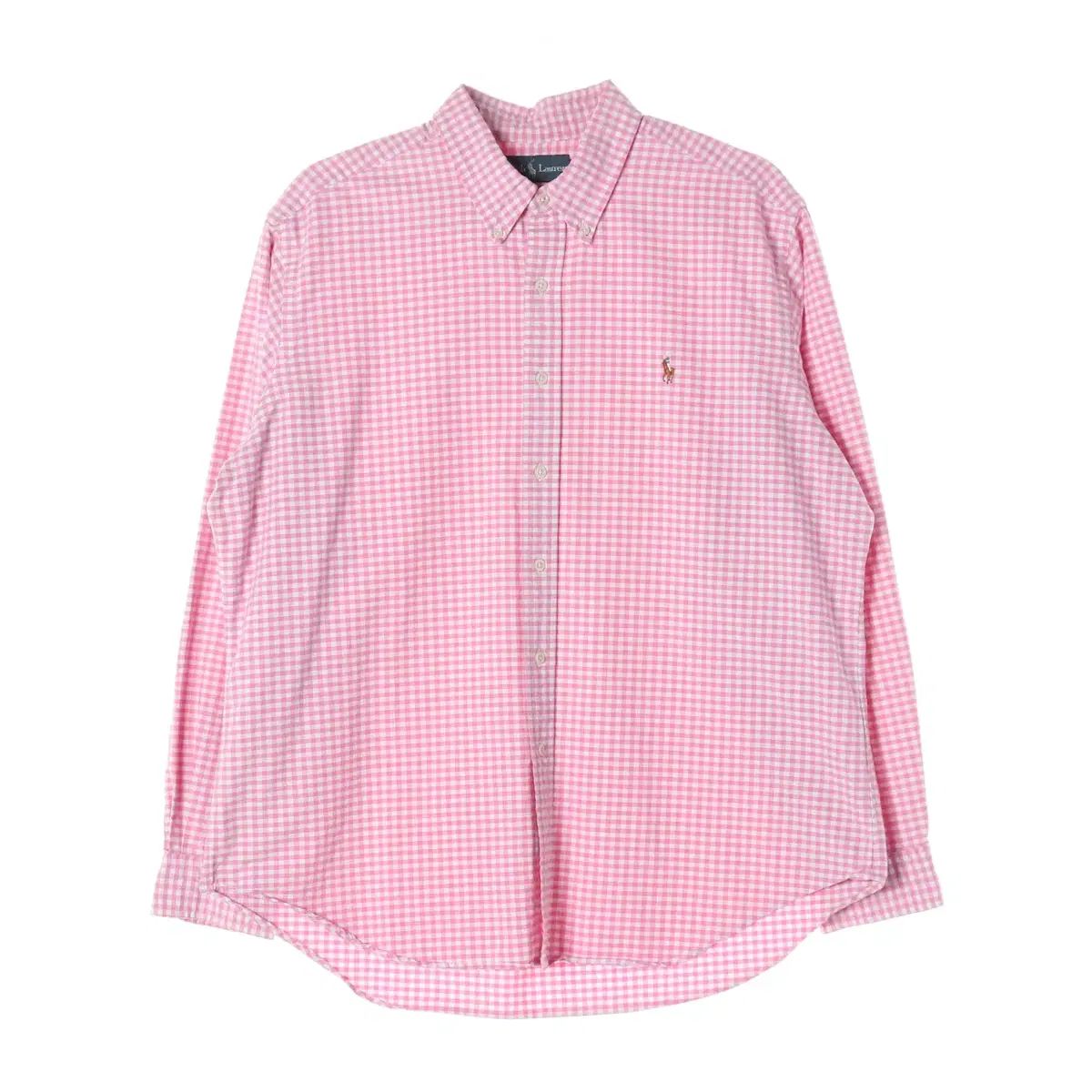 ポロラルフローレン CHECK シャツ ピンク XL