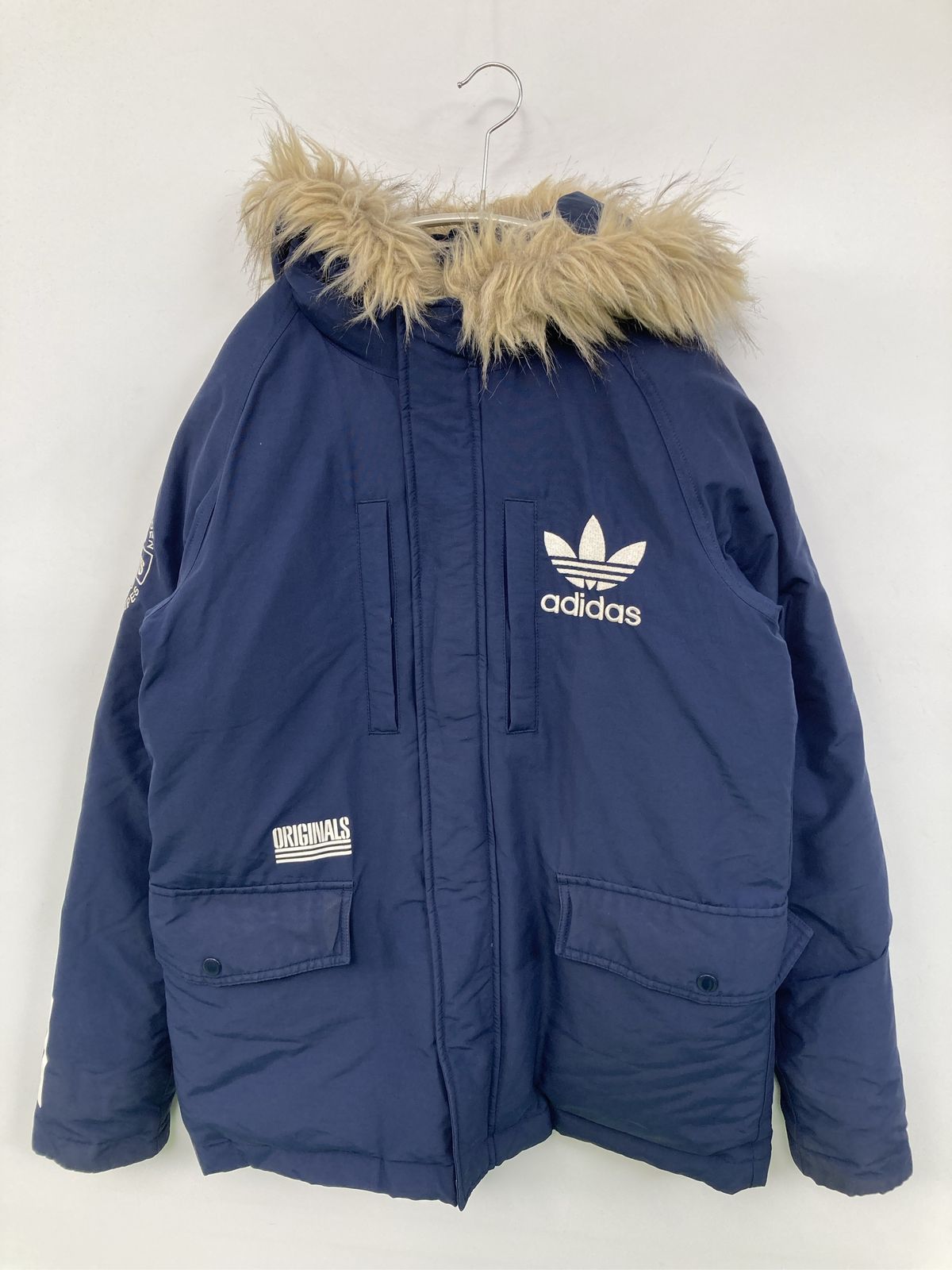 adidas アディダス ダウンジャケット/コート 095 ネイビー コットン