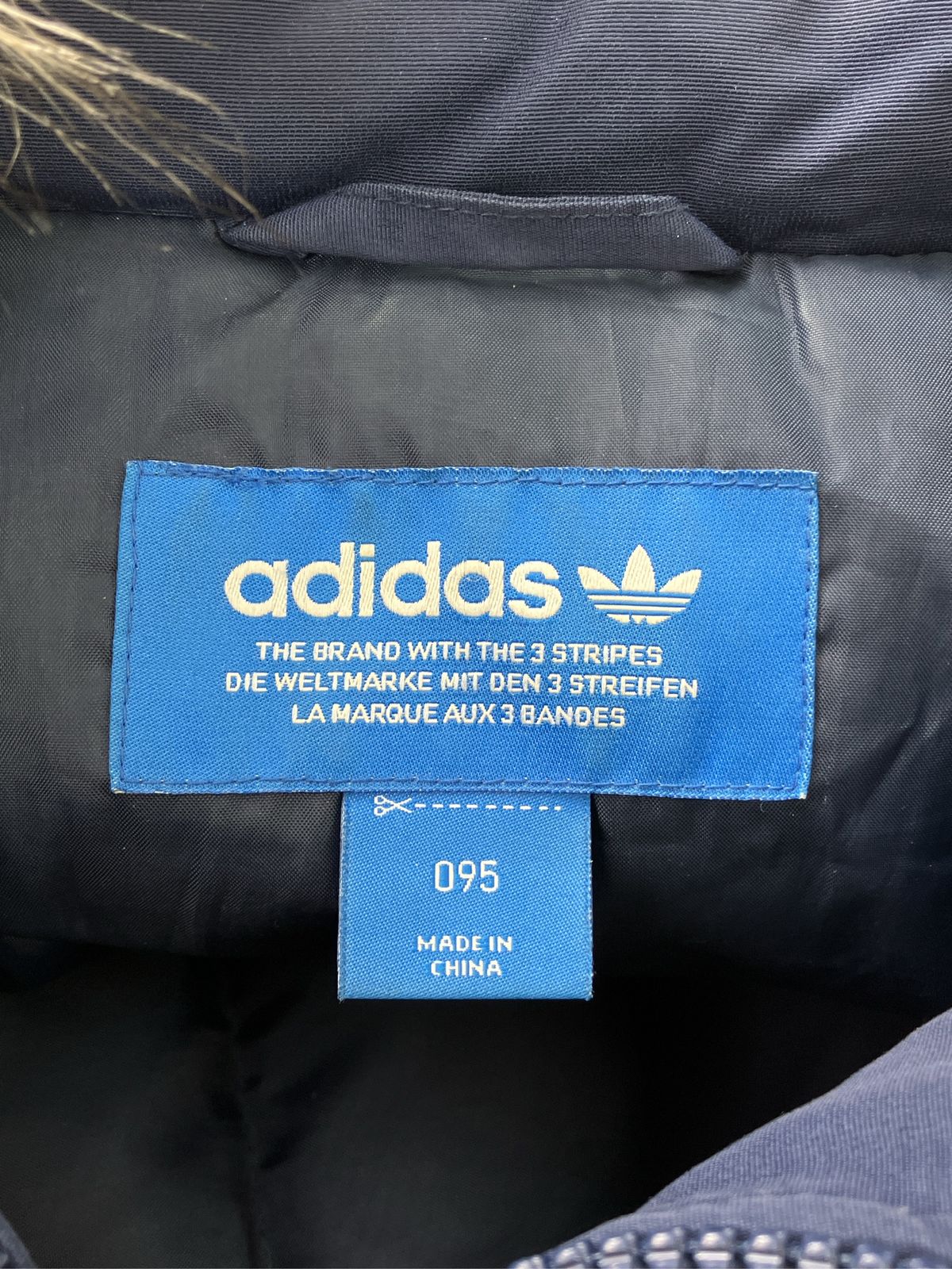 adidas アディダス ダウンジャケット/コート 095 ネイビー コットン 