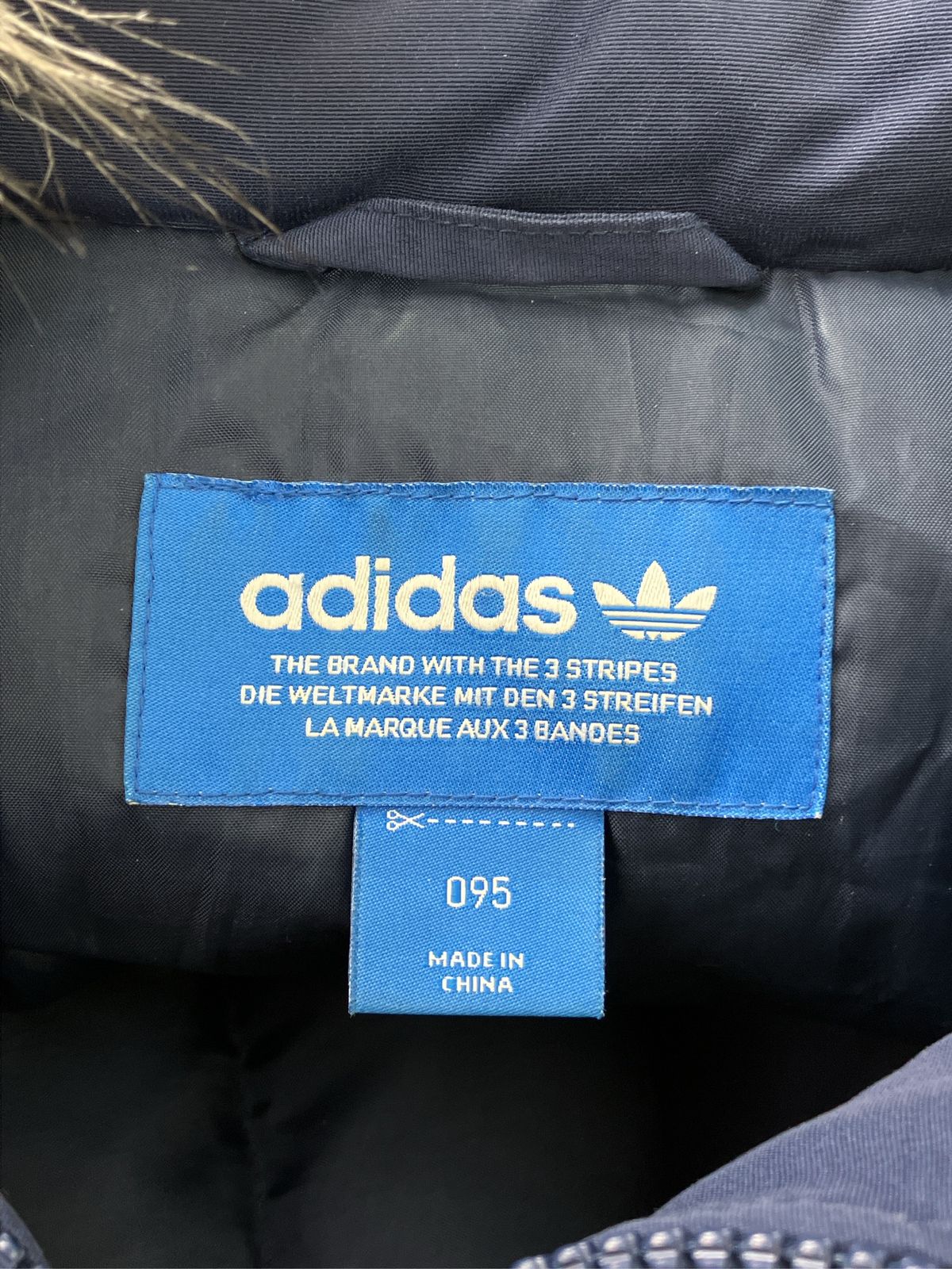 adidas アディダス ダウンジャケット/コート 095 ネイビー コットン 