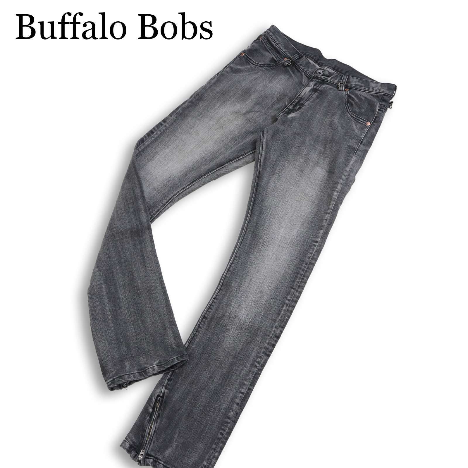 Buffalo Bobs バッファローボブス 通年☆ ストレッチ USED加工 スリム 
