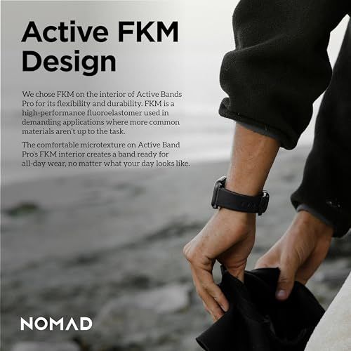 ハードレザープロアクティブバンド Apple Watch用 ブラック/ブラック 45mmkk 9dcdffff