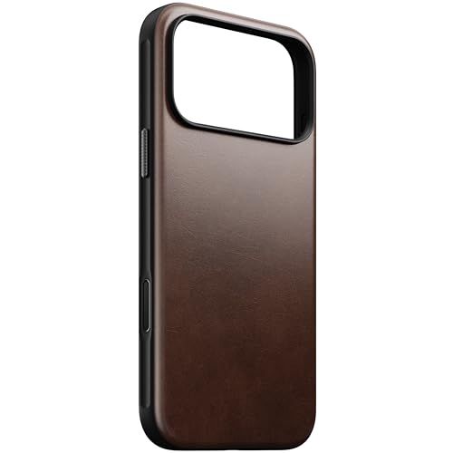 [NOMAD] ノマド iPhone 17 Pro用 レザーケース （側面TPU） ホーウィンレザー 耐衝撃 MagSafe対応 国内正規品 (ブラウン)kk 0a2cb0b1