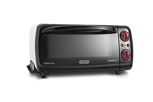 De'Longhi (デロンギ) コンベクションオーブン スフォルナトゥット・イーヴォ EO90155J-W コンパクト 焼きムラなし シンプル操作 パワフル加熱 調理機能6種類 深型トレイ 安全設計 [ホワイト×ブラック] デロンギファミリ 3eb4f2a2