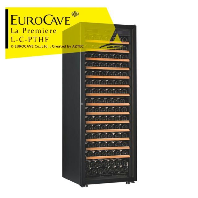 EUROCAVE ユーロカーブ ワインセラー ラ・プルミエシリーズ La PREMIERE-L-C-PTHF（黒） 標準ドア/182本収容