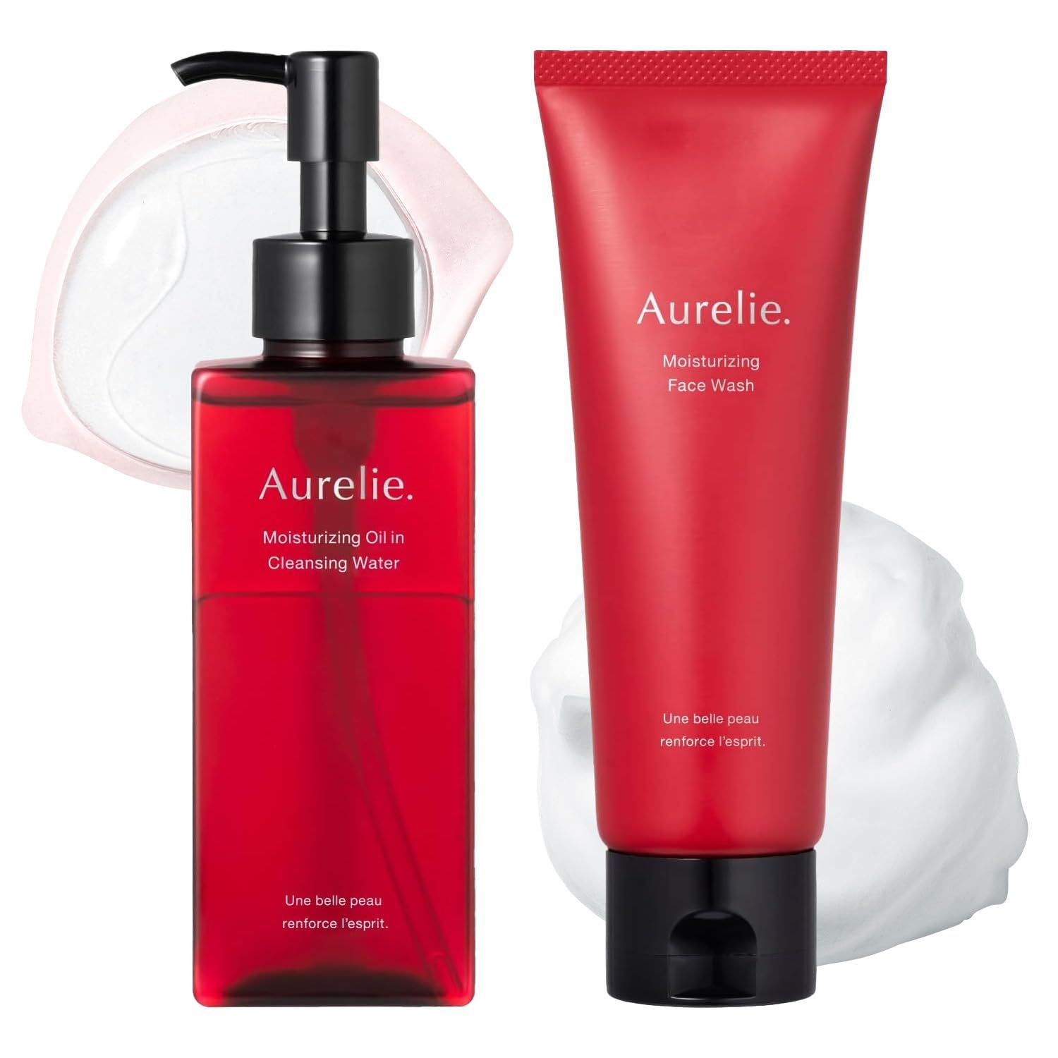 Aurelie オレリー クレンジングウォーター 150ml フェイスウォッシュ 120g 2点 セット MEGUMI 開発 メイク落とし 洗顔 洗顔料 拭き取り 毛穴 角栓 角質ケア スキンケア 潤い成分配合 整肌成分 肌キメ 素肌 基礎化 4750e62d