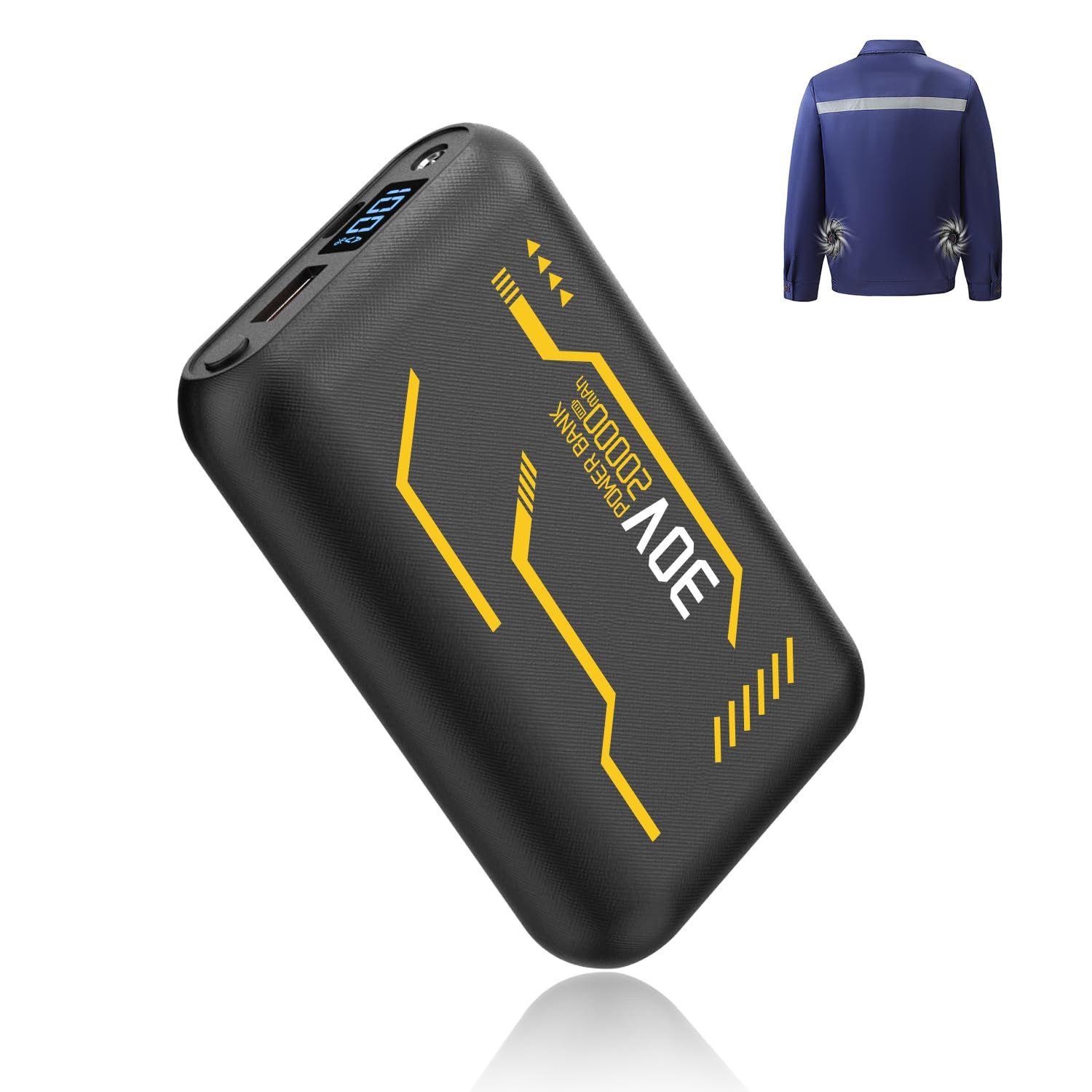 空調作業服 バッテリー 30V 超高出力 大容量 20000mAh【2026新モデル・PD18W急速充電・DC/USB/Type-C3way出力】 4段階風量調整 Type-C双方向急速充電 デジタル残量表示 軽量 小型 iPhone/iPa 9359f100 空調作業服 バッテリー 30V 超高出力 大容量 20000mAh【2026新モデル・PD18W急速充電・DC/USB/Type-C3way出力】 4段階風量調整 Type-C双方向急速充電 デジタル残量表示 軽量 小型 iPhone/iPa 9359f100