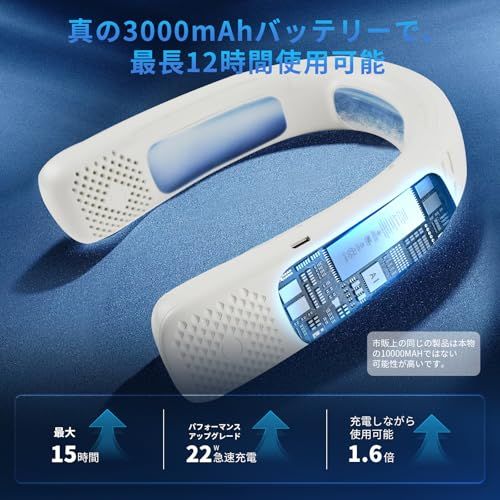 【2026年最新ICE PRO夏のアイス ネッククーラー】Hosiakly 首掛け扇風機 ネッククーラー 冷却プレート 携帯扇風機 ネックファン ねっくくーらー ペルチェ素子 ハンズフリー 単独に冷却と送風調節可能 冷感 ひんやり 急速充電 09a07871
