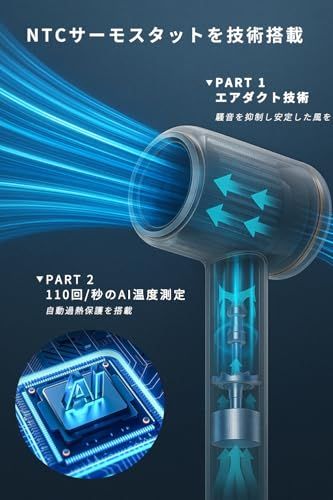 NISSYO【日本正規品・2025最新型ドライヤー】速乾 ヘアードライヤー 大風量 2億マイナスイオン 低温 NTC 温調機能 温冷リズム 冷風 軽量 高速ドライヤー ヘアケア 美髪 6モード 自動クリーニングモード 静電気 1200W ノズ e53b7dd1 NISSYO【日本正規品・2025最新型ドライヤー】速乾 ヘアードライヤー 大風量 2億マイナスイオン 低温 NTC 温調機能 温冷リズム 冷風 軽量 高速ドライヤー ヘアケア 美髪 6モード 自動クリーニングモード 静電気 1200W ノズ e53b7dd1