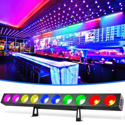 ZonQoonz10*12WRGBWLEDステージライト舞台照明ディスコライトウォッシュライトDJライトパーティーライトDMX512音声制御、壁、高