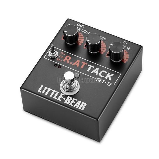 NobsoundRT-2RATギターベースディストーションエフェクターペダル低音エフェクトペダルストOMPボックスバイパス機能付き
