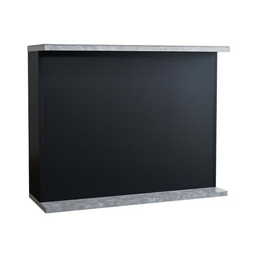 アルファタカバ完成品日本製カウンターテーブルガーフ120cmストレートGY