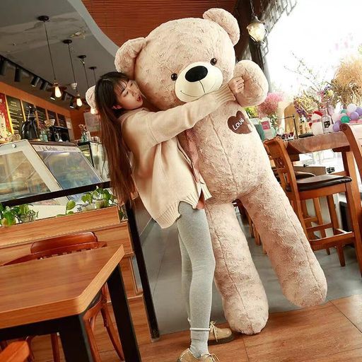 BEARS’HOMEぬいぐるみくまクマ熊テディベアコストコ抱き枕クッション誕生日プレゼントピンク(ブラウン150cm)