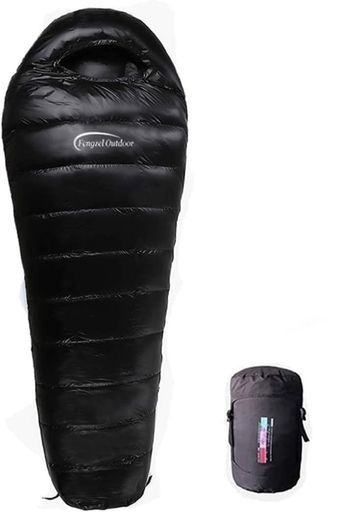 FengzelOutdoorマミー型寝袋ダウン90%400-2500g高級ダウン詰め美しい光沢連結可能多色最低使用温度-45°Cアウトドア軽量冬用シュ
