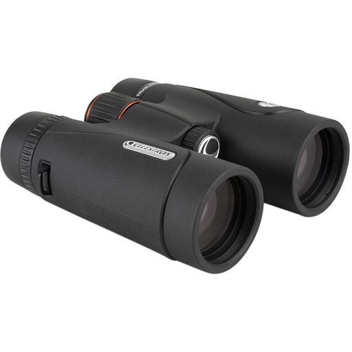 Celestron71407TrailSeekerED10x42ルーフプリズム双眼鏡、完全マルチコーティングレンズ、BaK-4プリズムガラス、ブラック。