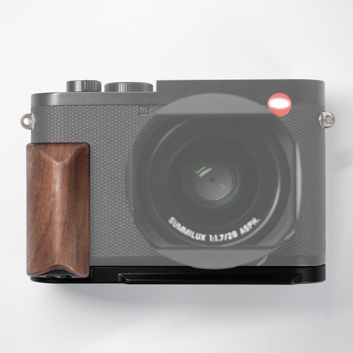 Iborrys高級レトロ実木カメラグリップ、対応LeicaライカQ3カメラ、専用L型クイックリリースプレート職人手作りプレミアム天然木