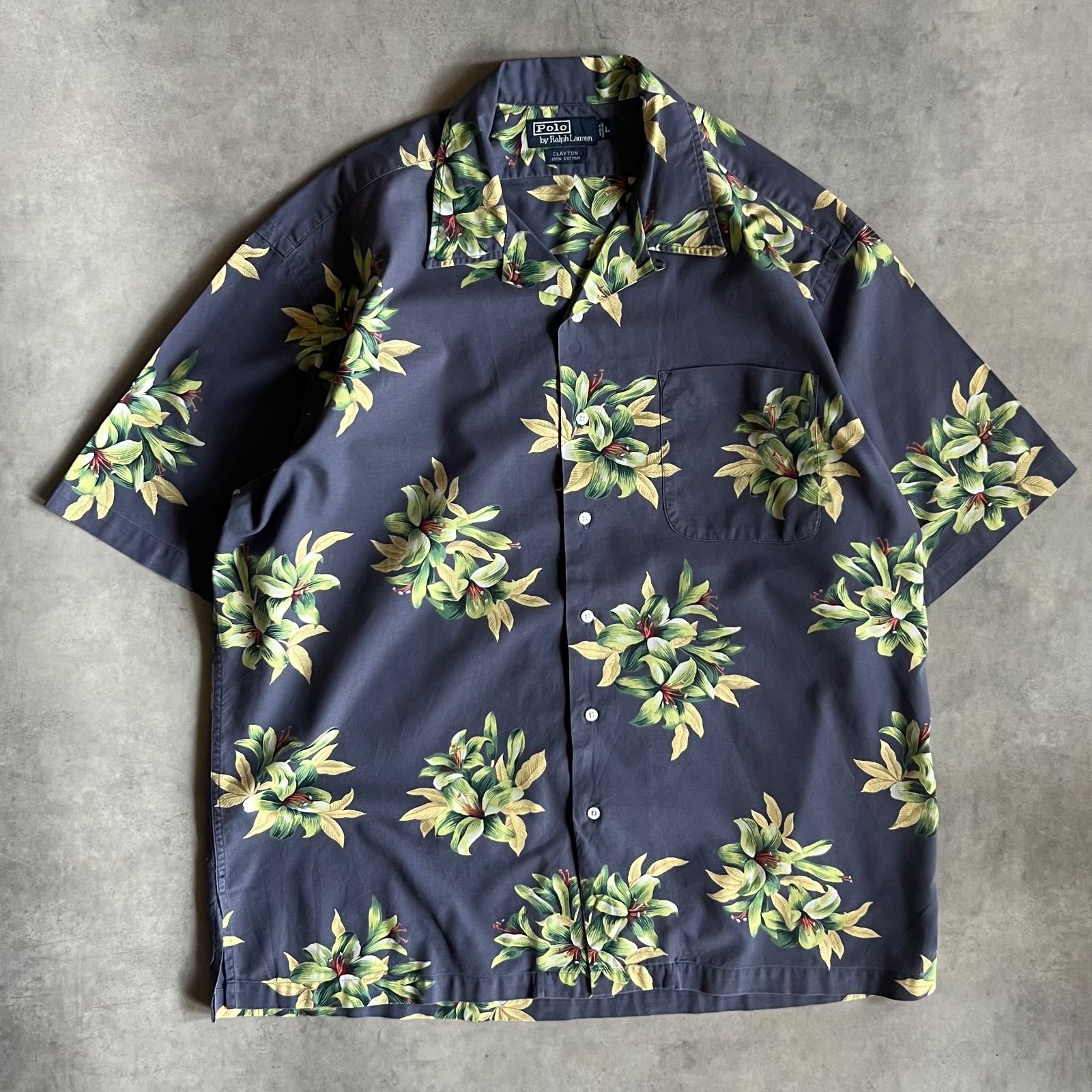 Polo by Ralph Lauren CLAYTON open coller shirt ラルフ 開襟 シャツ