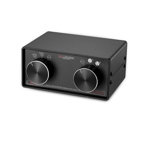 MC3パッシブステレオオーディオセレクターボックス3-IN-3-OUTXLR/RCAバランスコンバーター