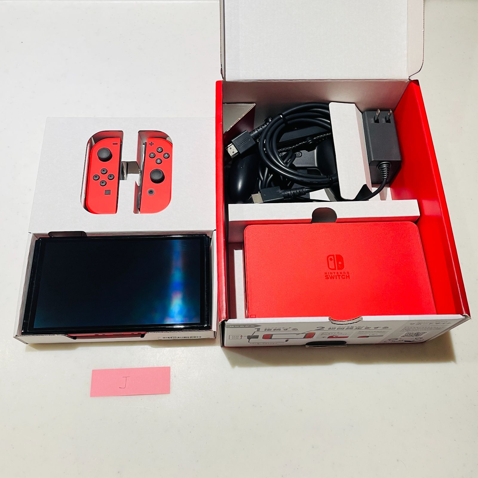 Nintendo Switch 有機ELモデル マリオレッド 本体 美品 付属品完備 