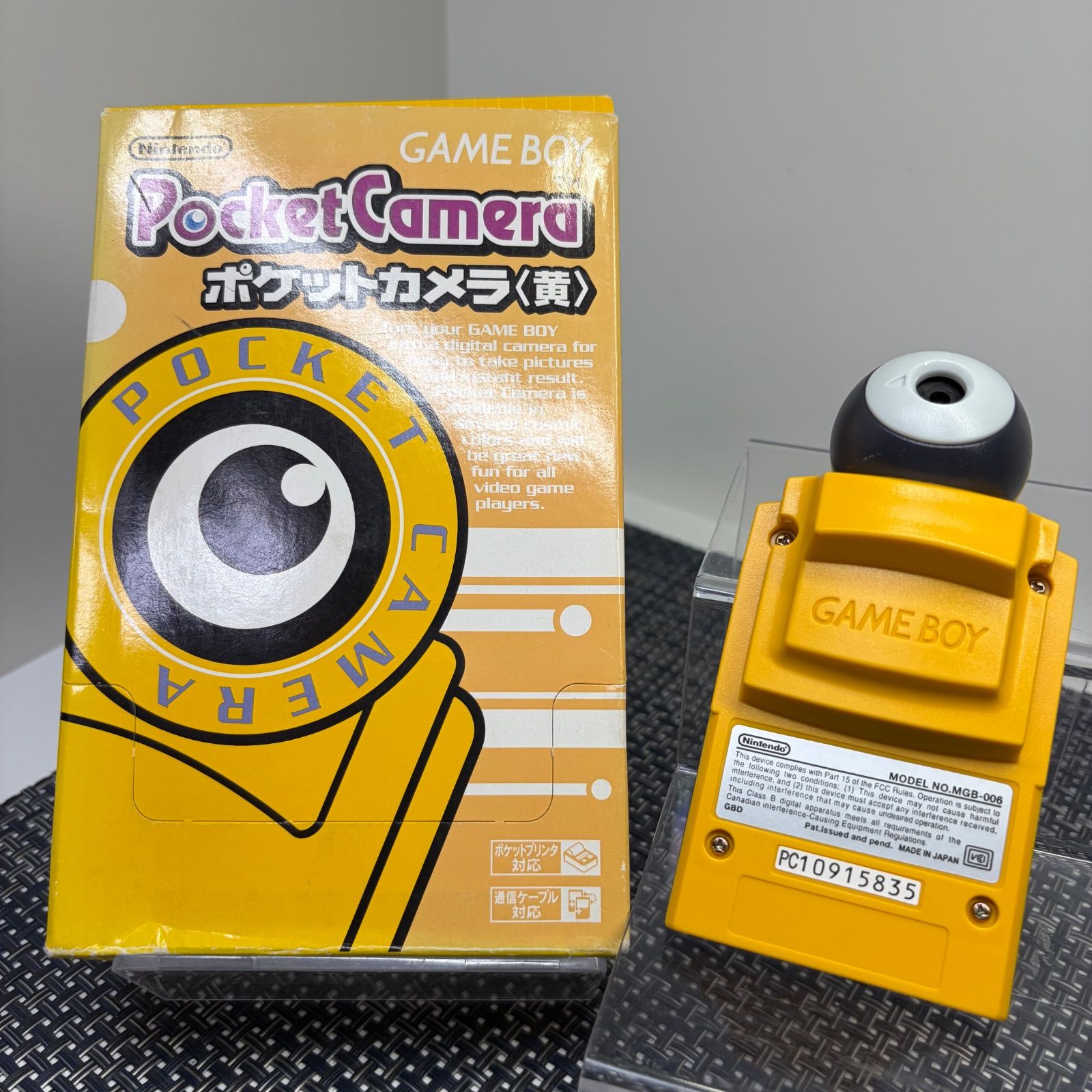 新品電池交換済】GB ポケットカメラ イエロー 黄色 ゲームボーイ 化粧