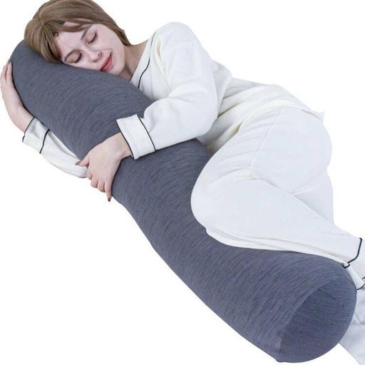 MAGICELEPHANT抱き枕円筒型120cmロングクッションボディピロー抱きまくら本体ふわふわ中綿たっぷり横向き寝クッションカバー取り