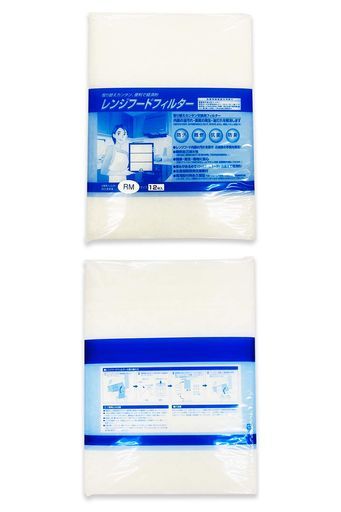 グッドハウス換気扇フィルター難燃性混合繊維タイプ交換用フィルターRM2枠用サービスパック12枚[297mmx399mm枠用]レンジフードフ
