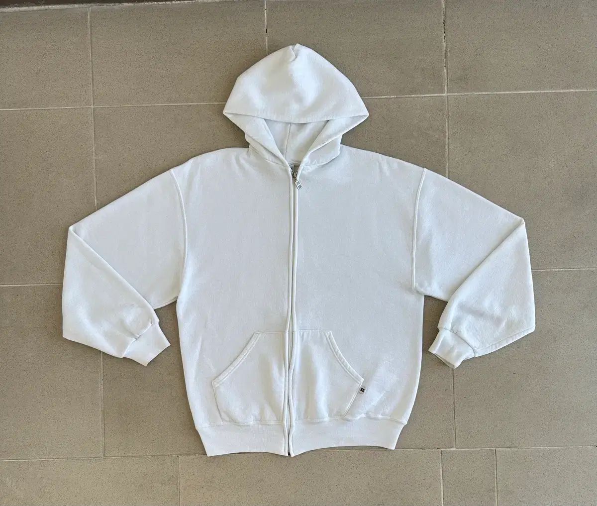 90s ヴィンテージ ラッセル WHO ジップアップ Tシャツ 白 L