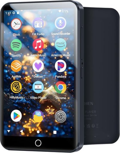 MECHEN160GBMP3プレーヤー4インチAndroid13mp3プレーヤー多機能音楽プレーヤーデジタルオーディオプレーヤー動画再生・FMラジオ 8,619円