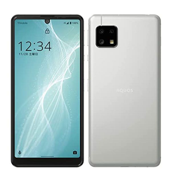 【中古】 A003SH AQUOS sense4 basic シルバー SIMフリー 本体 ワイモバイル スマホ シャープ【送料無料】 a003shsv7mtm