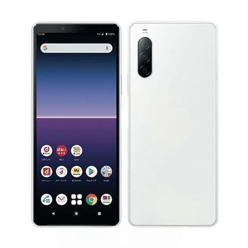エクスペリア10IVSO-52C[ホワイト]ドコモSIMフリー5G有機ELトリルミナスディスプレイformobile6インチバッテリー5000mAh耐水・防