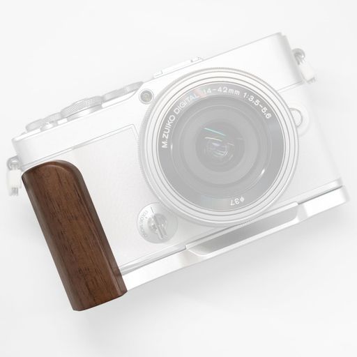 Iborrys高級実木カメラグリップ、対応OLYMPUSオリンパスPENE-P7EP7カメラ、専用L型クイックリリースプレート職人手作りプレミア