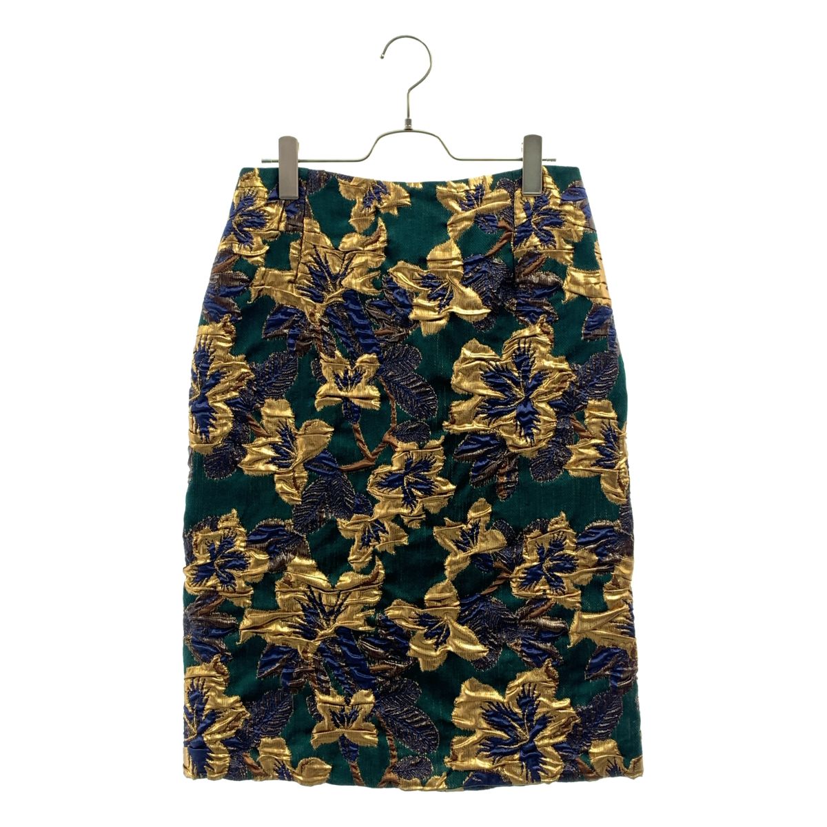 【美品】 DRIES VAN NOTEN / ドリスヴァンノッテン | フラワー ジャガード スカート | 36 | マルチカラー | レディース