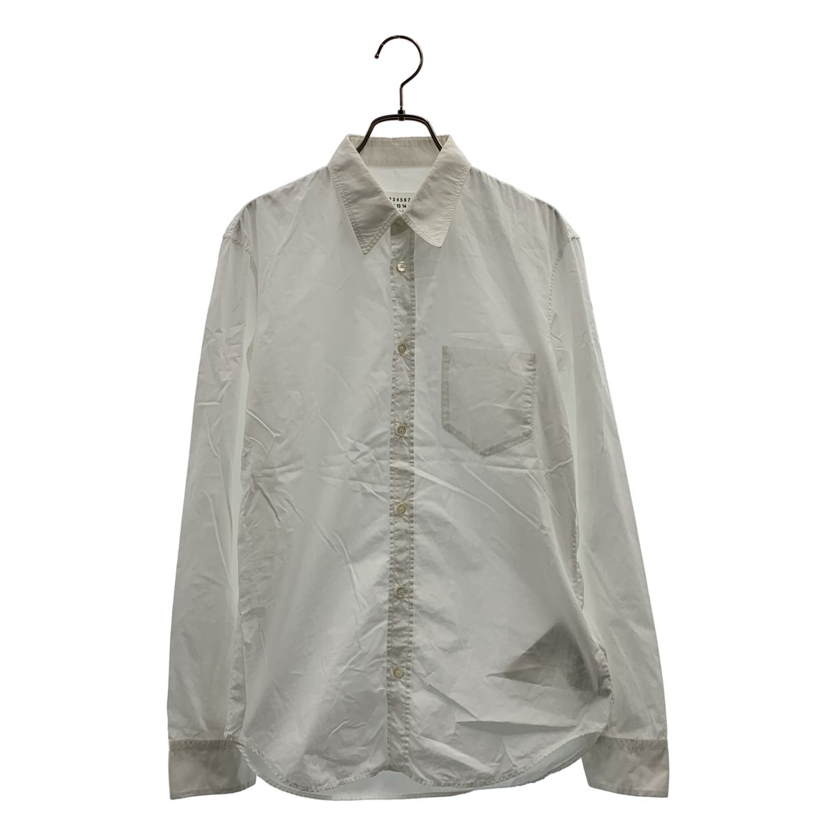 Maison Margiela / メゾンマルジェラ | 2019SS | コットン フェイクポケット シャツ | 38 | ホワイト | メンズ