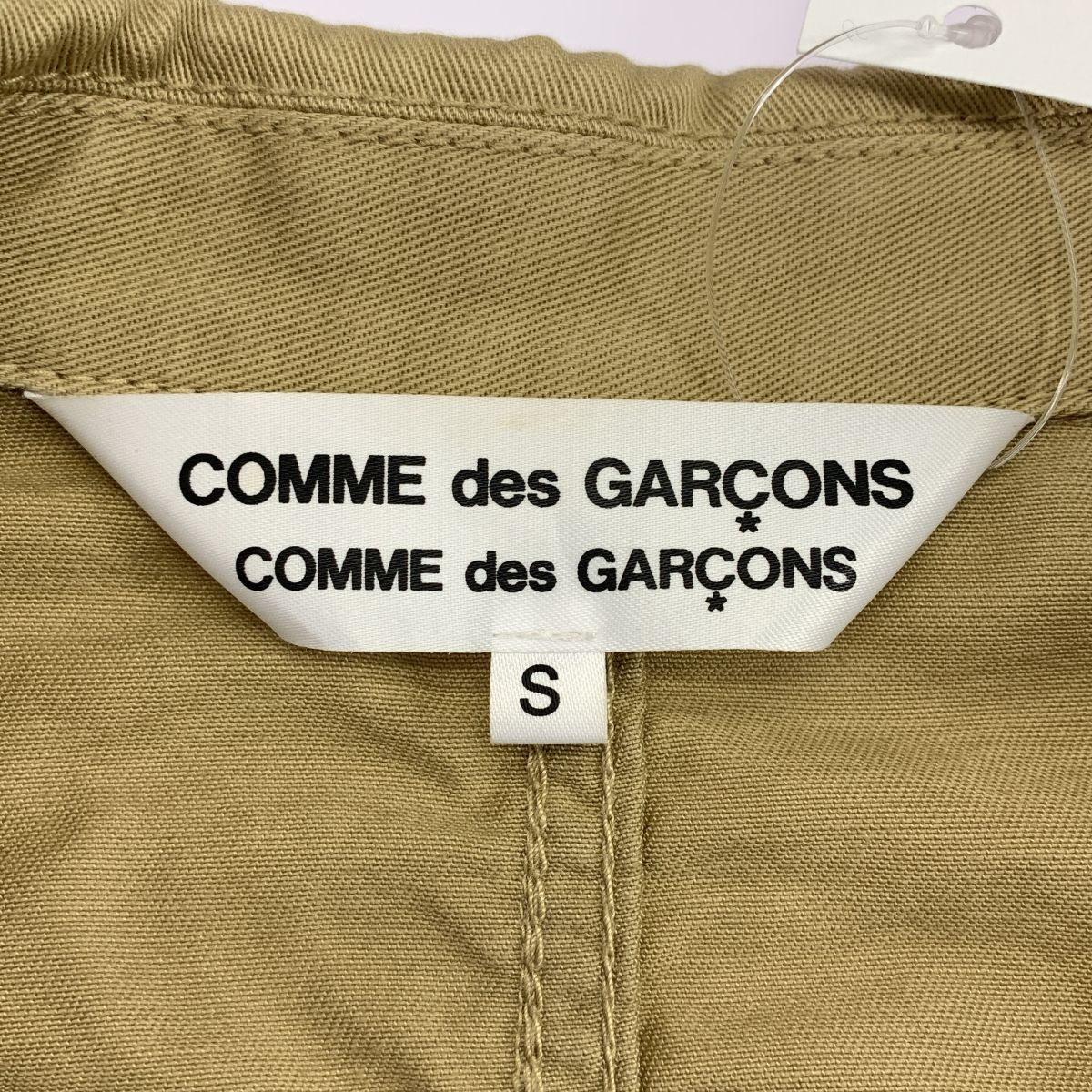 COMME des GARCONS COMME des GARCONS / コムコム | 2010SS | 丸襟 ステッチワーク シングルブレスト チノ ジャケット | S | ベージュ | レディース