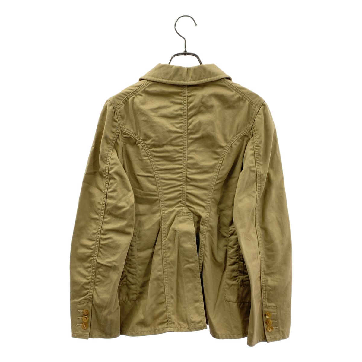 COMME des GARCONS COMME des GARCONS / コムコム | 2010SS | 丸襟 ステッチワーク シングルブレスト チノ ジャケット | S | ベージュ | レディース