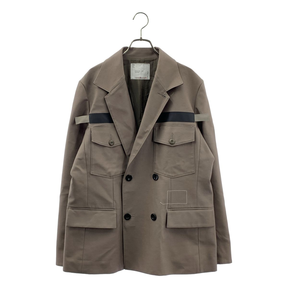 【美品】 sacai / サカイ | 2025SS | ×WTAPS / Cotton Back Satin Jacket コットン バック サテンジャケット | 1 | グレー系 | メンズ