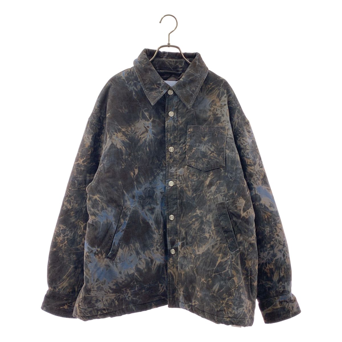 【美品】 BLUE MARBLE / ブルーマーブル | PADDED OVERSHIRT キルティング裏地 パデッド シャツジャケット | S | メンズ
