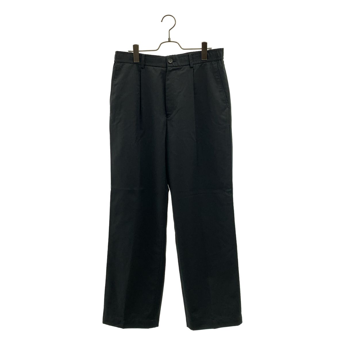 【美品】 N.HOOLYWOOD / エヌハリウッド | 2024SS | WIDE TAPERED EASY SLACKS ワイドテーパードイージーパンツ | 40 | チャコール | メンズ