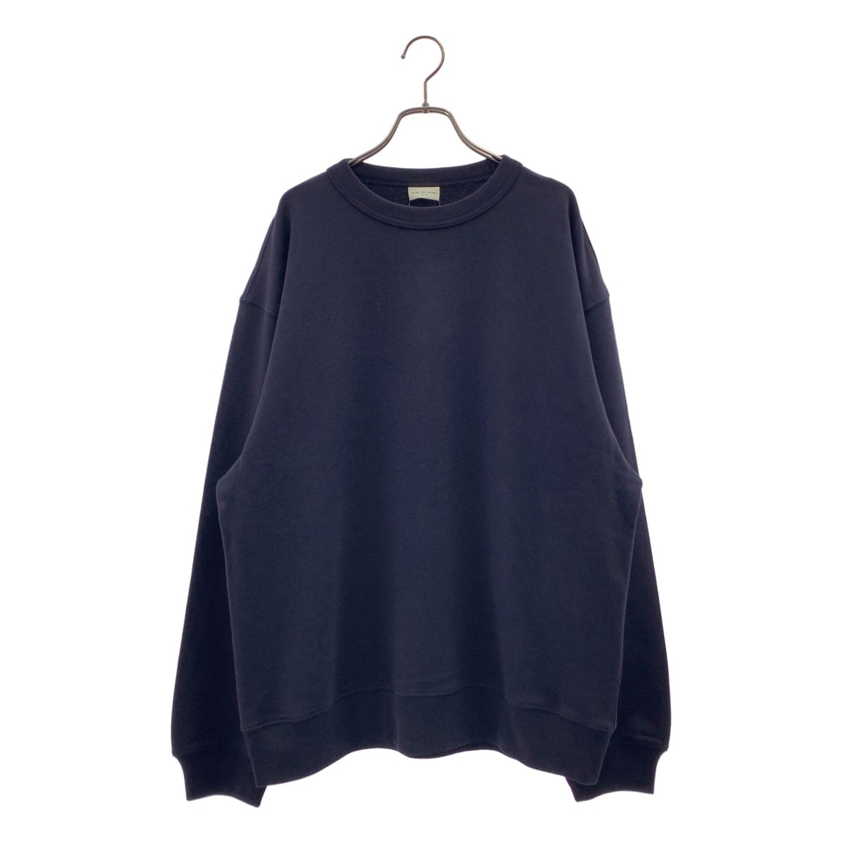 【美品】 DRIES VAN NOTEN / ドリスヴァンノッテン | コットン オーバーシルエット スウェット トレーナー | S | ネイビー | メンズ