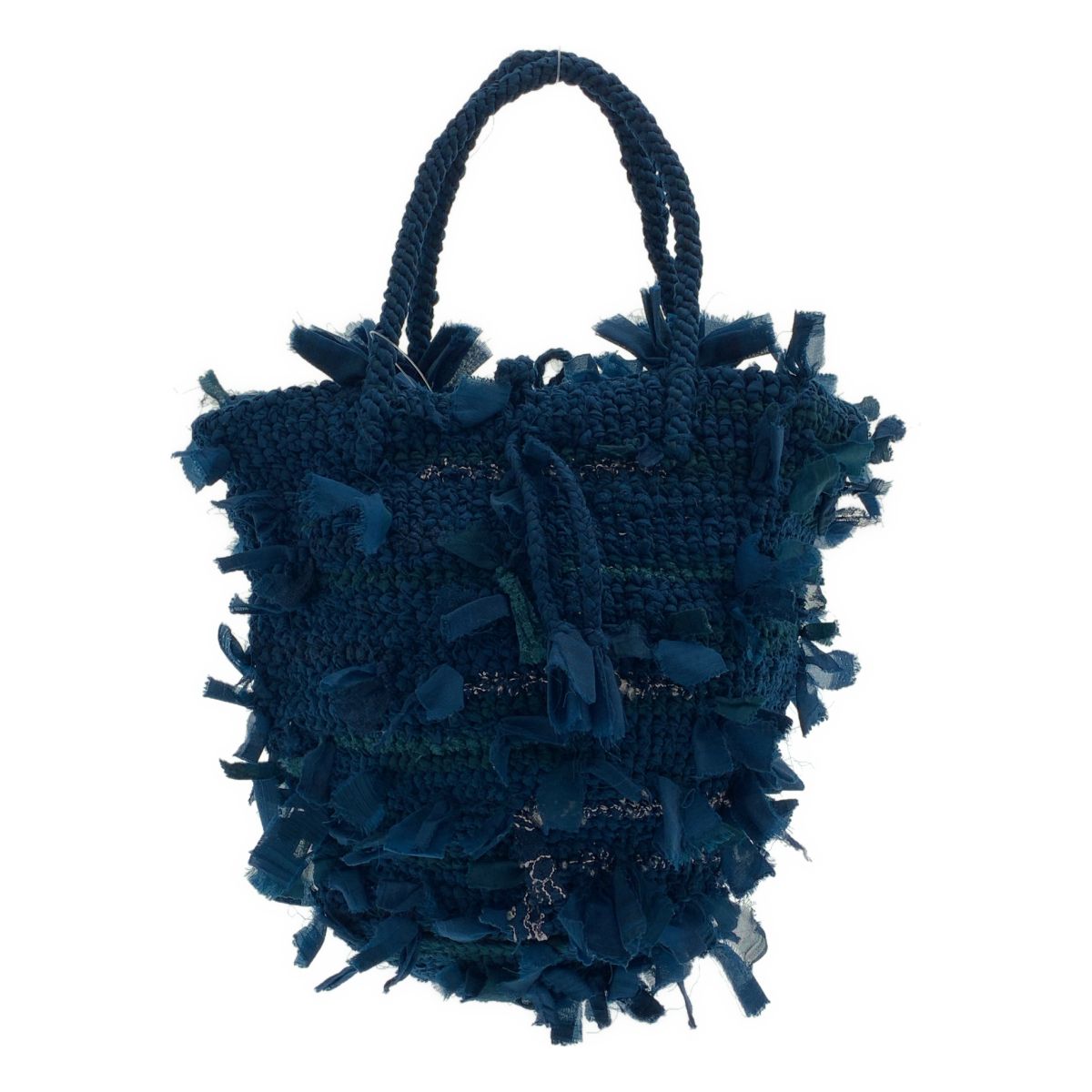 me ISSEY MIYAKE / ミーイッセイミヤケ | ハギレ ハンドバッグ | ネイビー | レディース