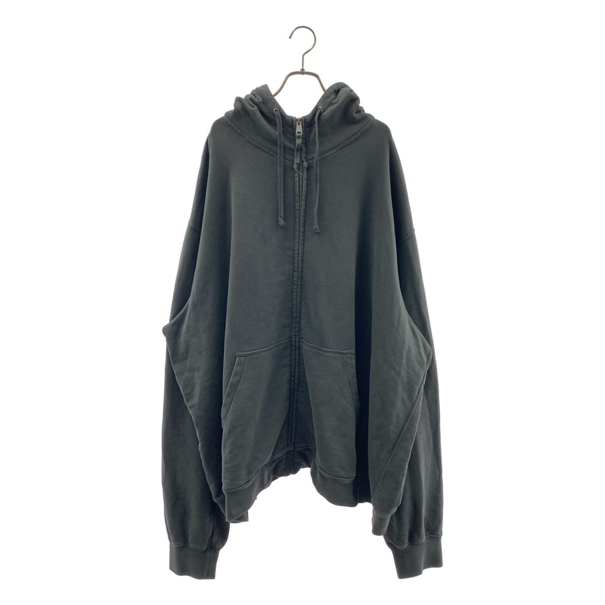 Maison Margiela / メゾンマルジェラ | 2025SS | MMA LOGO ZIP UP HOODIE ロゴ ジップ パーカー | S | ブラック | メンズ