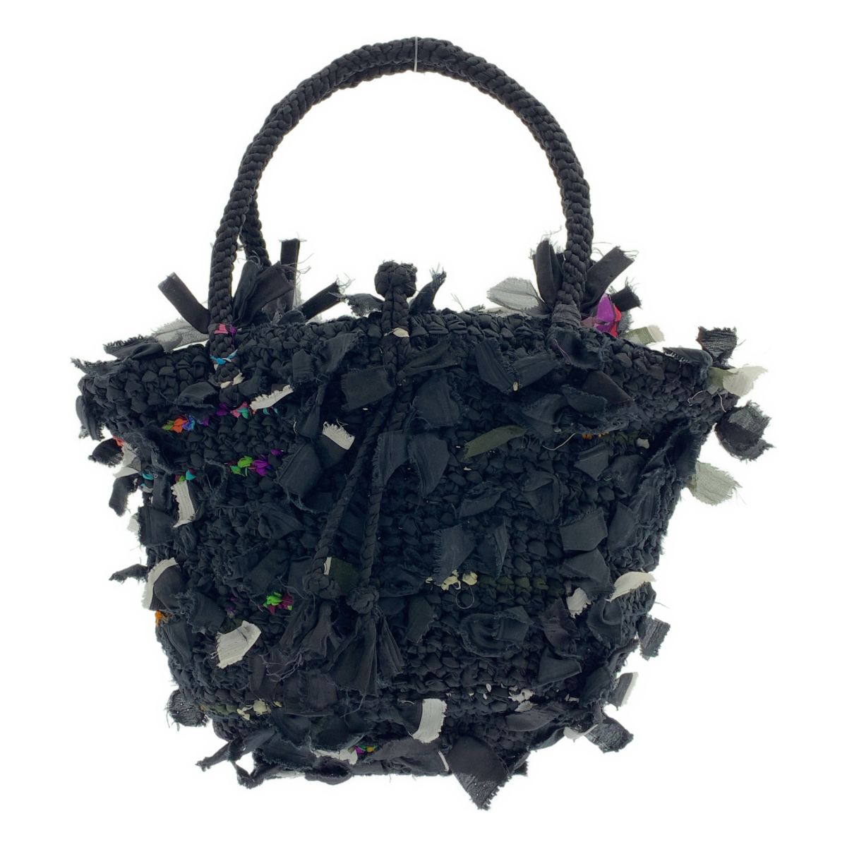 me ISSEY MIYAKE / ミーイッセイミヤケ | ハギレ ハンドバッグ | ブラック | レディース